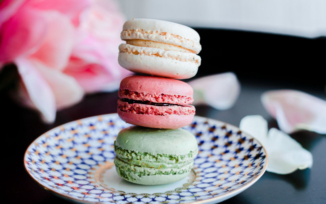 Обои картинки фото еда, макаруны, лакомство, печенье