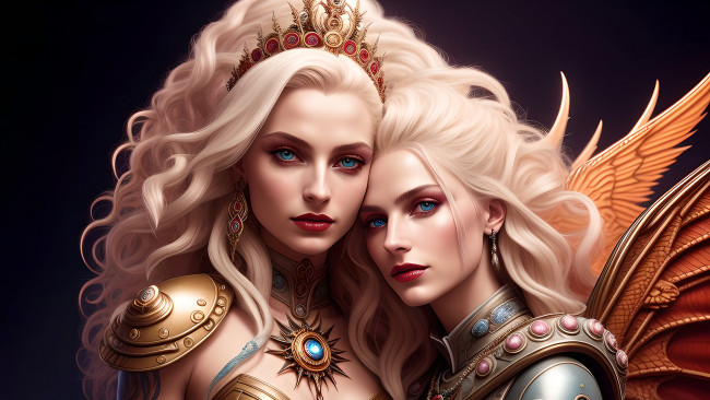 Обои картинки фото фэнтези, девушки, нейросети, графика, нейроарт, ai, art, нейронные, сети, рисунки, нейро, искусство