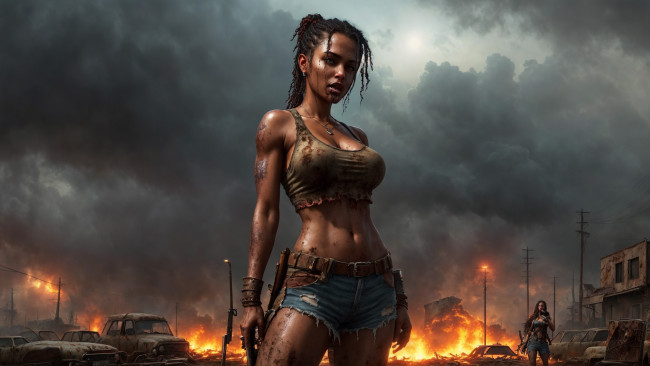 Обои картинки фото фэнтези, другое, нейросети, графика, нейроарт, ai, art, нейронные, сети, рисунки, нейро, искусство, зомби