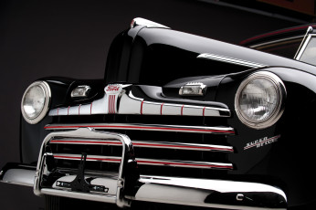 Картинка ford+v8+super+deluxe+convertible автомобили фрагменты+автомобиля черный решетка