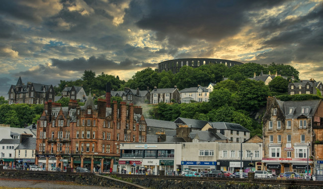 Обои картинки фото oban, scotland, города, - панорамы