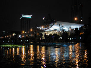 Картинка города огни ночного