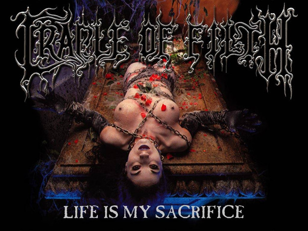Обои картинки фото cradle, of, filth, life, is, my, sacrifice, музыка
