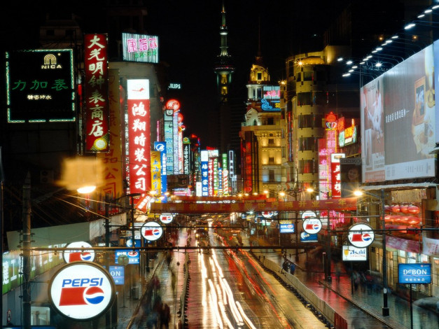 Обои картинки фото города, огни, ночного