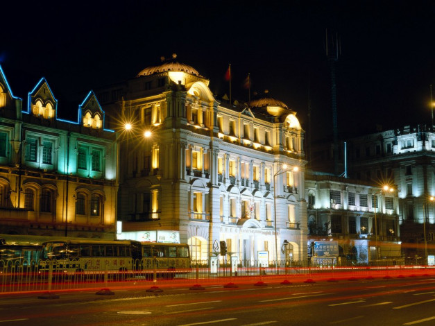 Обои картинки фото города, огни, ночного