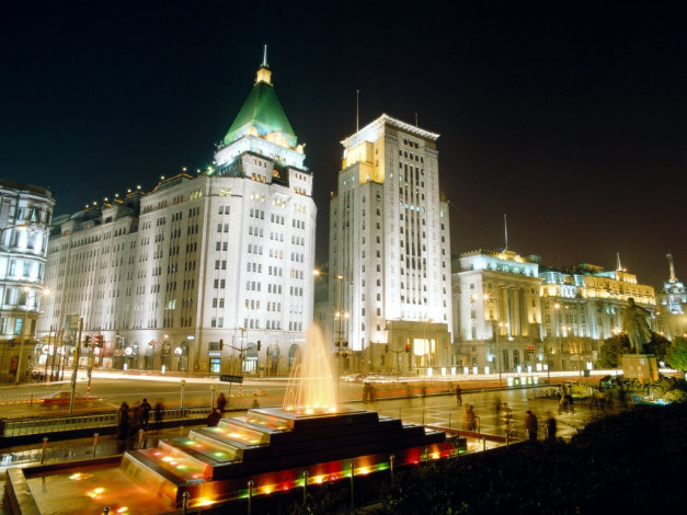 Обои картинки фото города, огни, ночного