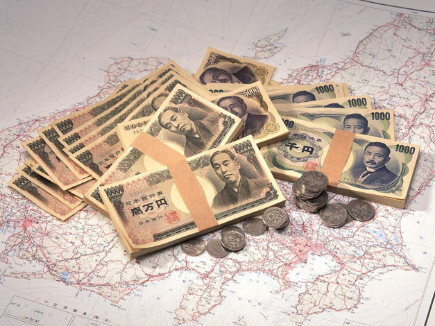 Обои картинки фото разное, золото, купюры, монеты