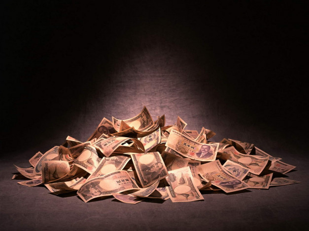 Обои картинки фото разное, золото, купюры, монеты