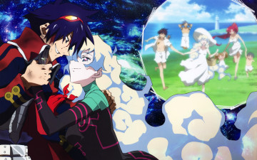 Картинка аниме tengen toppa gurren lagann yoko littner nia teppelin simon kamina