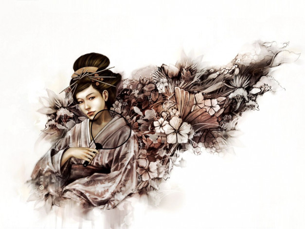 Обои картинки фото рисованные, люди