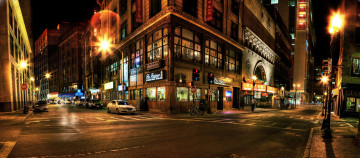 Картинка города огни ночного