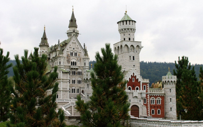 Обои картинки фото города, замок, нойшванштайн, германия