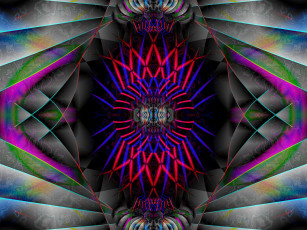 Картинка 3д графика fractal фракталы фрактал