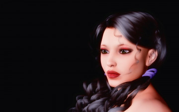 Картинка 3д графика portraits портрет девушка волос