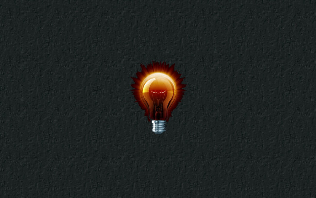 Обои картинки фото 3д, графика, другое, тёмный, лампочка