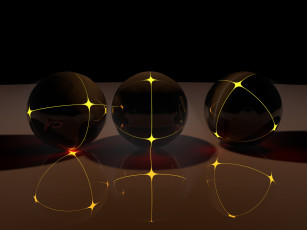 Картинка 3д графика шары фон цвета узор