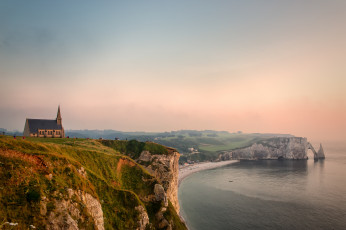 Картинка etretat france природа побережье па-де-ко english channel pays de caux этрета франция ла-манш известняковый берег