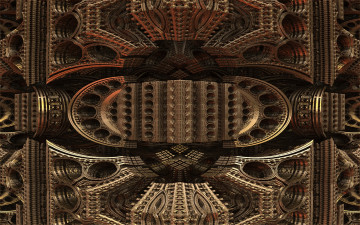 Картинка 3д графика fractal фракталы цвета узор фон