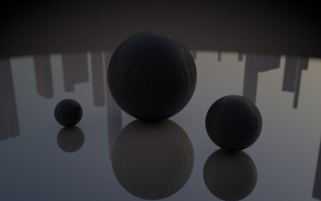 Картинка 3д графика шары