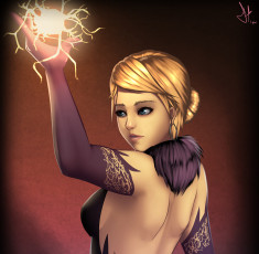 Картинка рисованные -+другое взгляд девушка