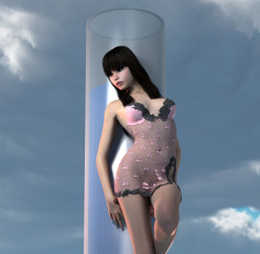 Картинка 3д+графика люди+ people девушка взгляд