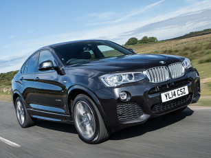 Картинка автомобили bmw xdrive x4 uk-spec package sports 30d m темный 2014г f26