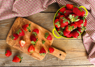 Картинка еда клубника +земляника ягоды