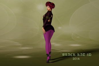 Картинка 3д+графика люди+ people девушка взгляд