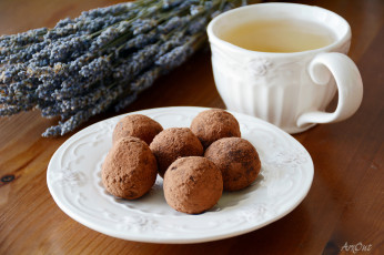 Картинка еда конфеты +шоколад +сладости чашка трюфель