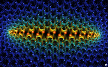 Картинка 3д+графика фракталы+ fractal цвета фон узор