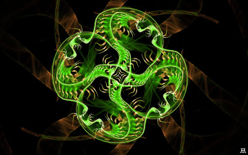 Картинка 3д+графика фракталы+ fractal фон узор цвета