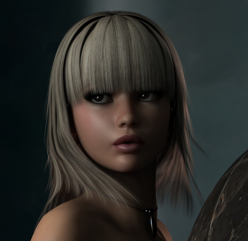 Обои картинки фото 3д графика, портрет , portraits, девушка, взгляд