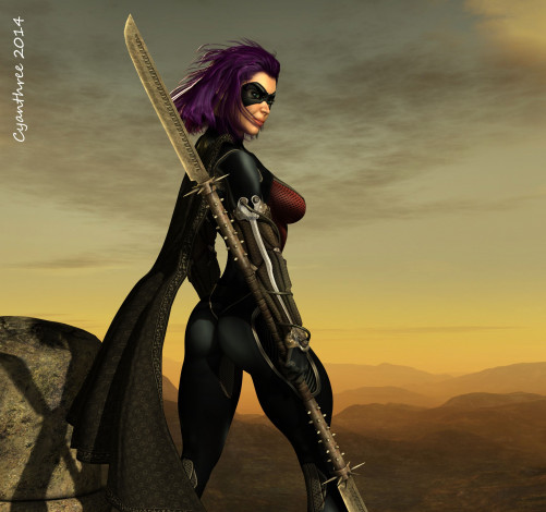 Обои картинки фото 3д графика, амазонки , amazon, взгляд, девушка