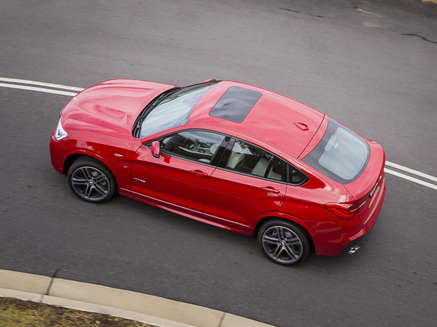 Обои картинки фото автомобили, bmw, 2014г, au-spec, package, sports, xdrive35i, m, красный, x4