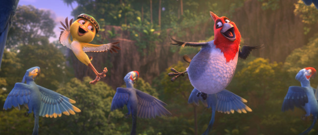 Обои картинки фото мультфильмы, rio 2, попугаи