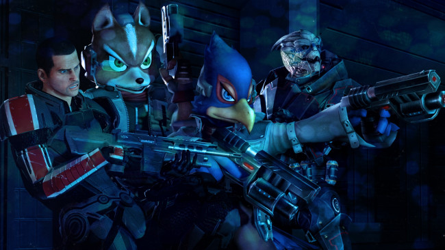 Обои картинки фото star fox 64,  3d, видео игры, - star fox 64, персонажи