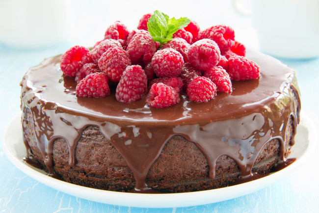 Обои картинки фото еда, торты, торт, ягоды, малина