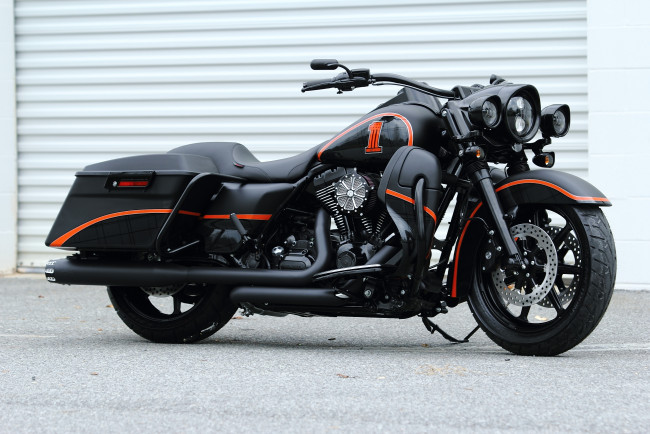 Обои картинки фото мотоциклы, customs, flhr