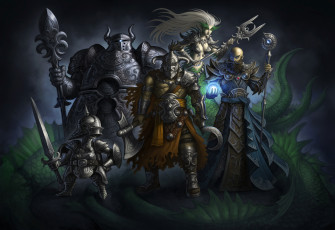 Картинка guild+wars+2 видео+игры эльфийка воины взгляд фон