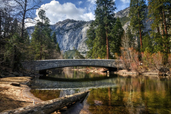 Картинка природа реки озера горы мост река лес