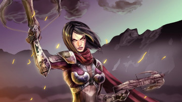 Картинка видео+игры diablo+iii девушка взгляд фон