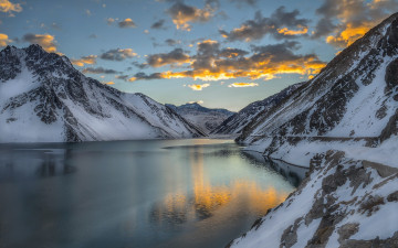 Картинка природа реки озера озеро утро горы