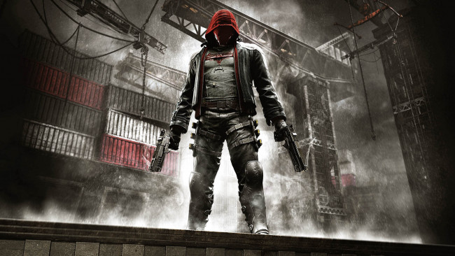 Обои картинки фото видео игры, batman,  arkham knight, красный, колпак, рыцарь, аркхема, red, hood