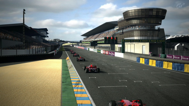 Обои картинки фото видео игры, gran turismo 5, трек, автомобили, старт