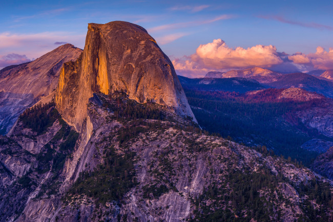 Обои картинки фото природа, горы, пейзаж, закат, национальный, парк