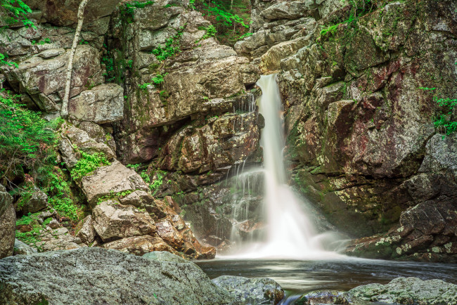 Обои картинки фото природа, водопады, водопад, река, лес