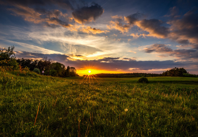 Обои картинки фото природа, восходы, закаты, рассвет