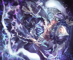 Картинка аниме touhou девушка