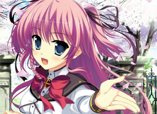 Картинка аниме angel+beats фон взгляд девушка