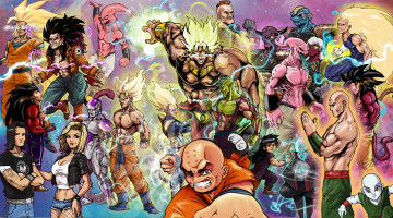 Картинка аниме dragon+ball мужчины фон взгляд магия девушки